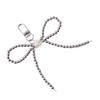 Fashion Beaded Bowknot Charm Keychains Sweet Cool Pendant Ornament Keyring Backpack Decoration Jewelry for Women Girls
