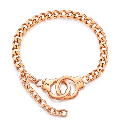 Simple Personality Titanium Steel Handcuffs Bracelet Couple Bracelet Female