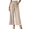 Women's Solid-Color Casual Wide-Leg Pants