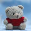 Cute Dress Up Bear Plush Keychain Adorable Sweater Doll Bag Charm Pendant Soft Stuffed Animal Toy Decoration