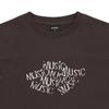 BlueTail Brown Embroidered SweaT T shirT aaa2Ts09bn