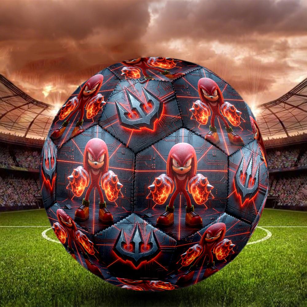 1pc Sonic the Hedgehog Football Soccer Ball Size 5 Indoor Soccer Ball Fashion Colorful Backyard Game -Great For Sports Fans Gift HE44