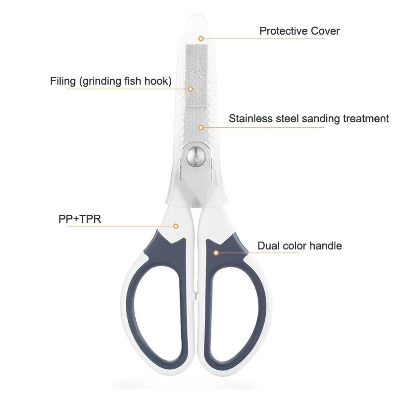 Multifunctional Stainless Steel Fishing Scissor Fish Line Cutting Tools Fishing Tackle Pesca Accessories for Fisherman With Case