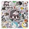 50 Possum Doodle Stickers Personalized Cartoon Animal Decoration Mobile Phone Case Water Cup Skateboard Suitcase Stickers