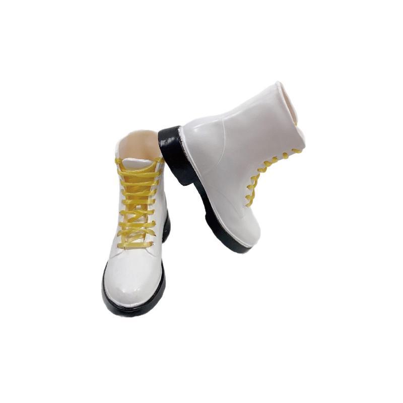 Mini Leather Doll Shoes 1 Pair 4*1.5cm for OB22 OB24 1/6 Licca Dolls Clothing Matching Dress Up Accessories