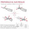 180cm Snow-Covered Christmas Tree with 523 Branches and Steel Base for Indoor Use