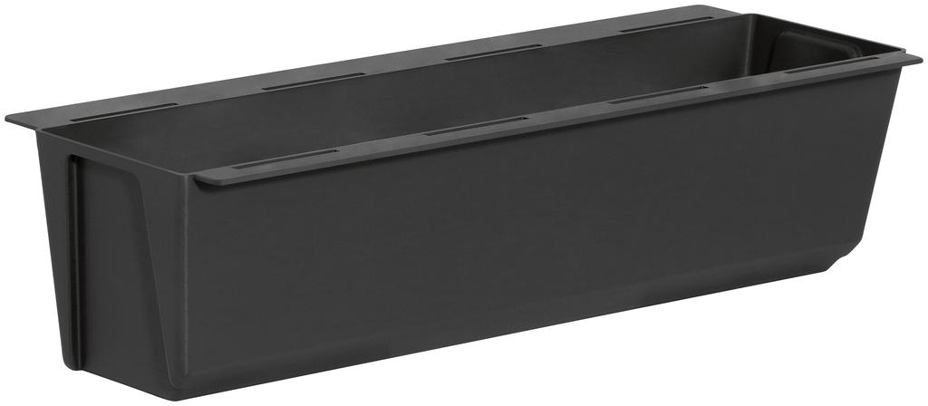 Flowerpot + brackets for mounting on a pallet or fence Easy 37x10x10cm anthracite