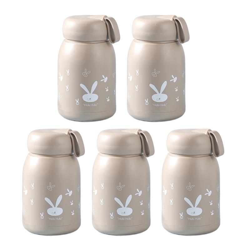 5/10Pcs Rabbit Tumbler Hot And Cold Tumbler Souvenir Glass Cup Thumbler Cup Leakproof Water Bottle Mug Drinkware