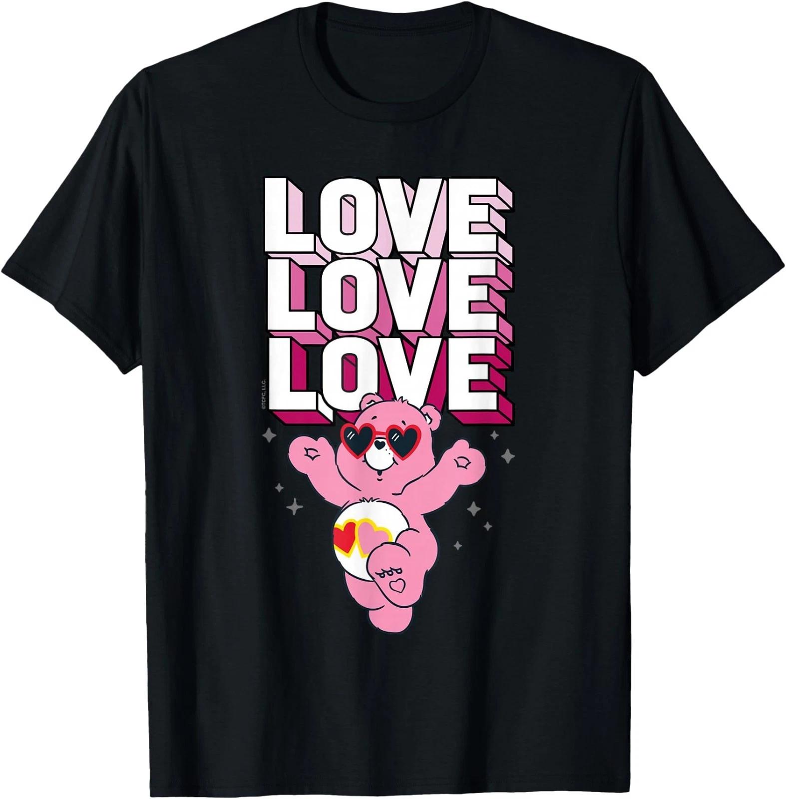 Care Bears Love Love Love Love A Lot Bear Valentine T-Shirt 3XL