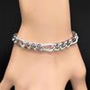 Trend Chain Necklace Collar for Women Men Stainless Steel Gold Color Male Link Chain Bracelet Jewelry Collier Hommes NLT2S02