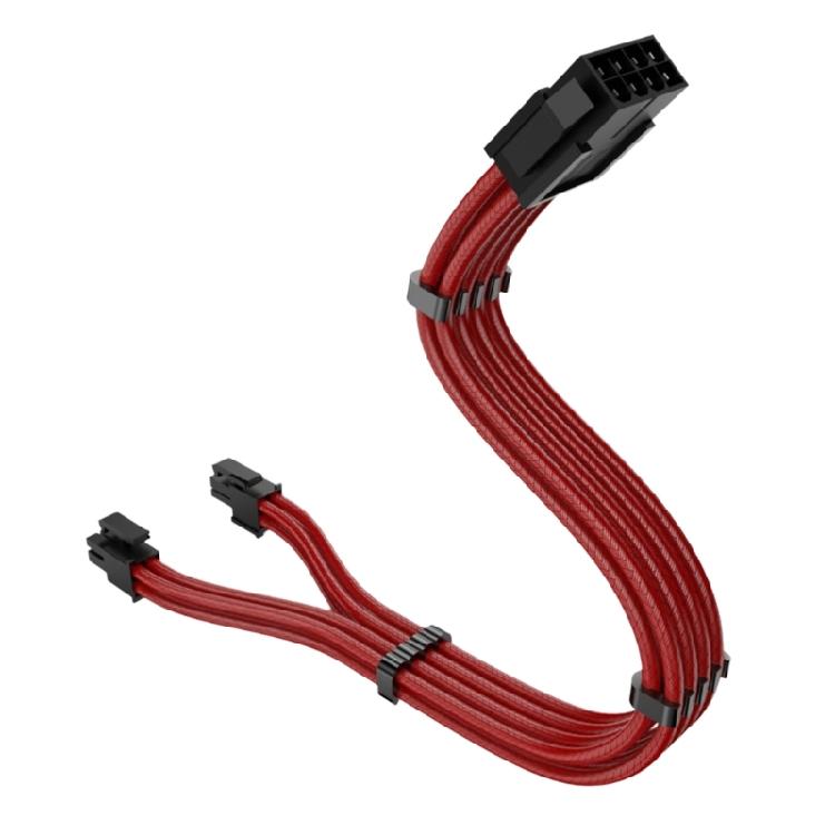 CPU Cable 8pin to 4+4pin Detachable Motherboards Power Cable 11.8inch Colored Nylon Wire for Mainbiards