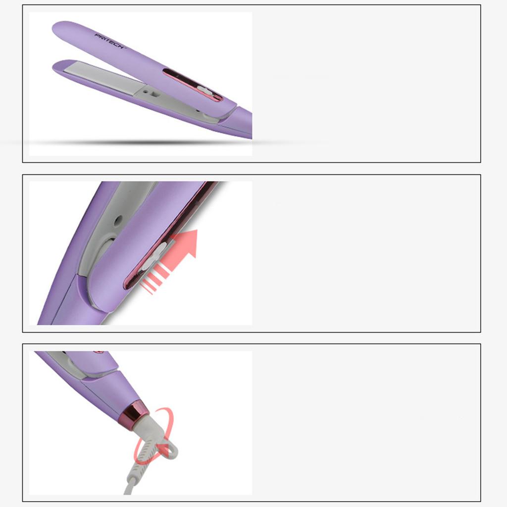 Hair straightener for students with air bangs curling and straightening hair clips