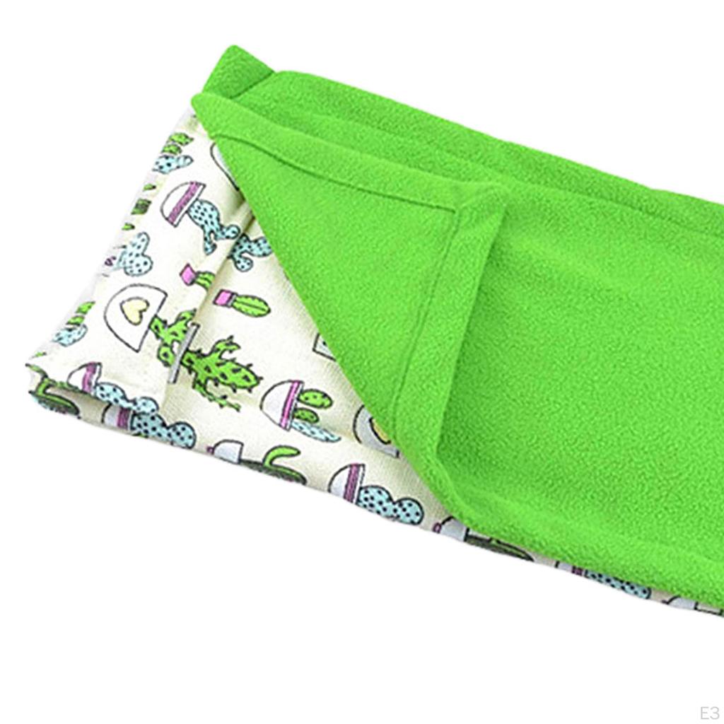 Bearded Dragon Bed with Pillow and Blanket, Fabric Warm Sleeping Bag Cover for