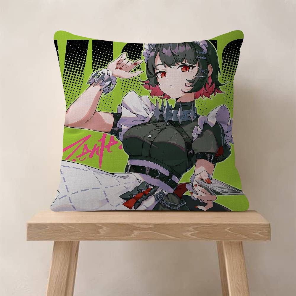 Game Cute Zenless Zone Zero Cushion Cover Decorative Pillow Sofa Home Decor Case Pillow Cases