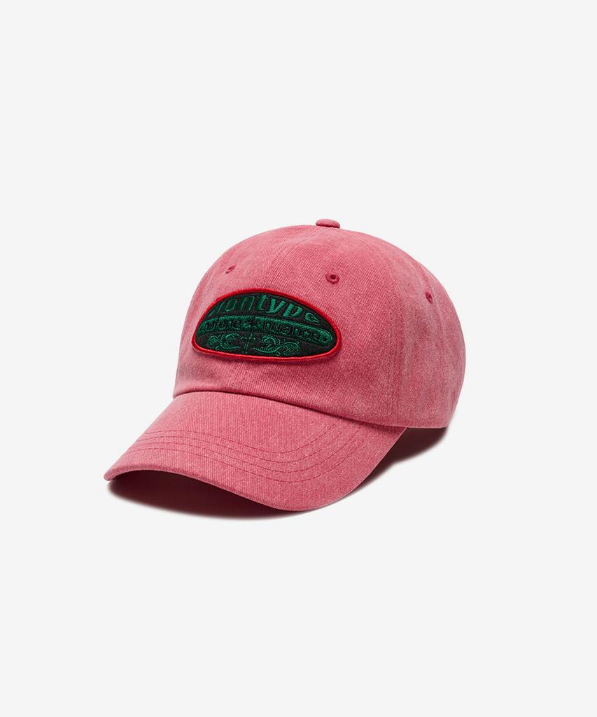 Nontaib Wappen Washed Ball Cap (Dark Pink)