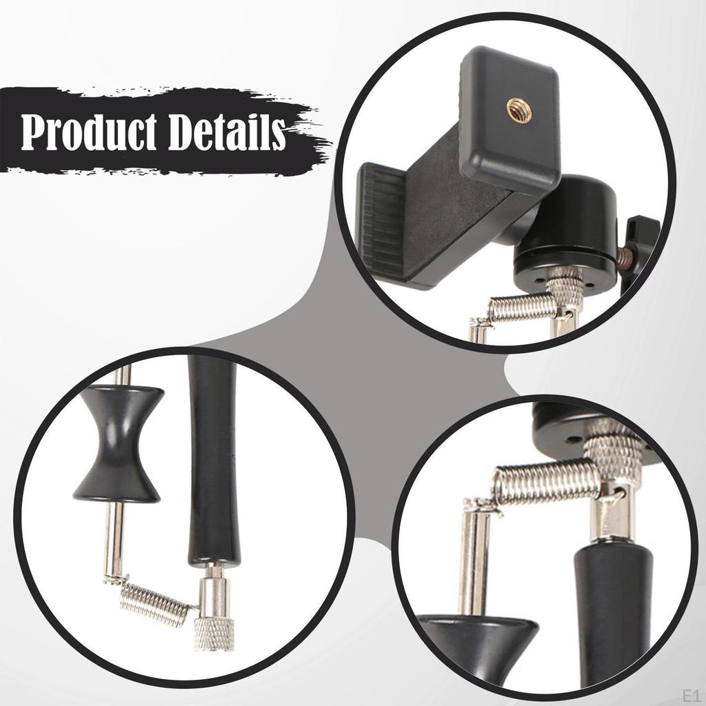 Guitar Sliding Capo with Phone Holder Smartphone Tuning Tone Control for Acoustic