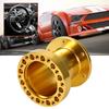 3inch   Car Steering Wheel Hub Aluminum Spacer Steering Wheel Hub Adapter Kit (Black)