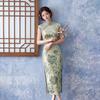 Velvet Sleeveless National Style New Chinese Style Suzhou Long Autumn Cheongsam Improved Young 1011 New Women's High Sense