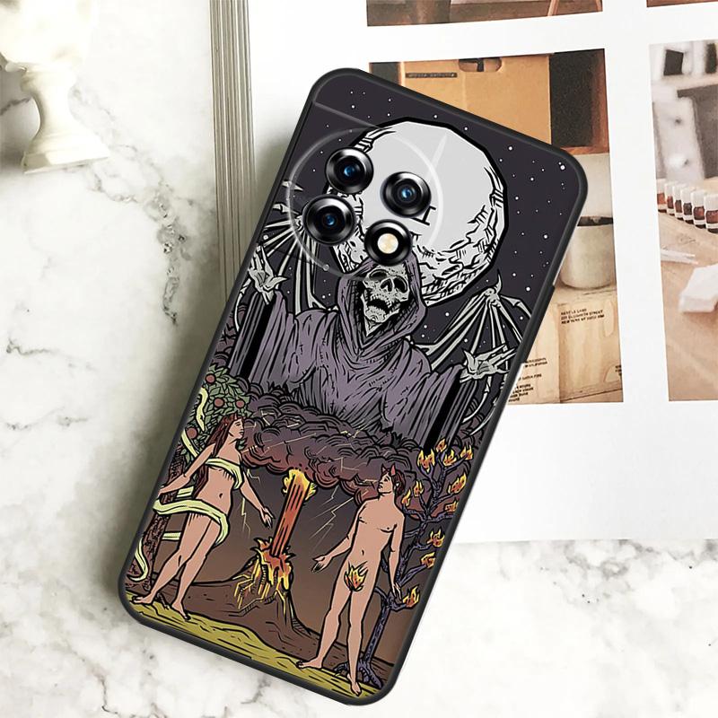 Occult Witchcraft Moon Gothic Witch Case For OnePlus 12 12R 11 9 10 Pro 10R 9R 8T 10T Nord CE 2 3 Lite 2T CE4 N10 N20 N30 Cover