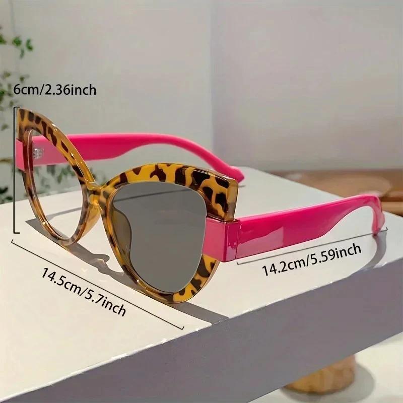 Vintage Large Frame Cat Eye Photochromic Reading Glasses Gradient Frame Senior Sense of Presbyopia UV Protection Glasses