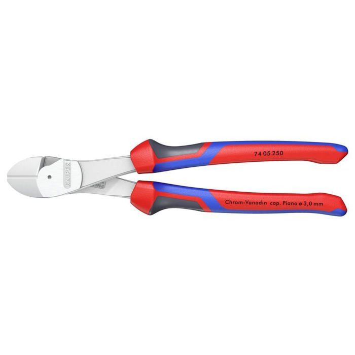 Pince Coupante Diagonale À Forte Démultiplication Avec Facette Knipex 74 05 250 250 Mm 1 Pc(s)