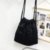Simple Woven Mesh Pocket Drawstring Backpack Fashionable Versatile Shoulder Bag Large Capacity Messenger Bag Tote Bag