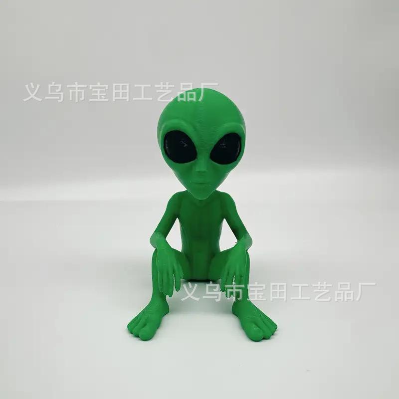 Alien statue ornament home desktop decoration figurine handicraft Christmas garden ornament