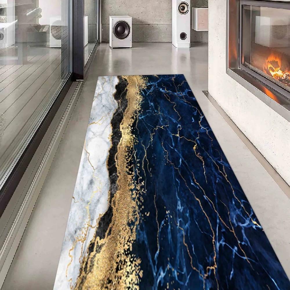 Abstract Art Hallway Runner Floor Mat Rugs Carpets Home Decoration Non Slip Washable Area Rug Anti Fatigue Fluid Home Bedroom