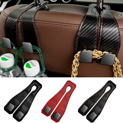 Car Hook Car Seat Back Hook Hanger Hook Headrest Hook Purses Bags Clothes Sundries Hanger Clip Auto Car Accessories Organizer