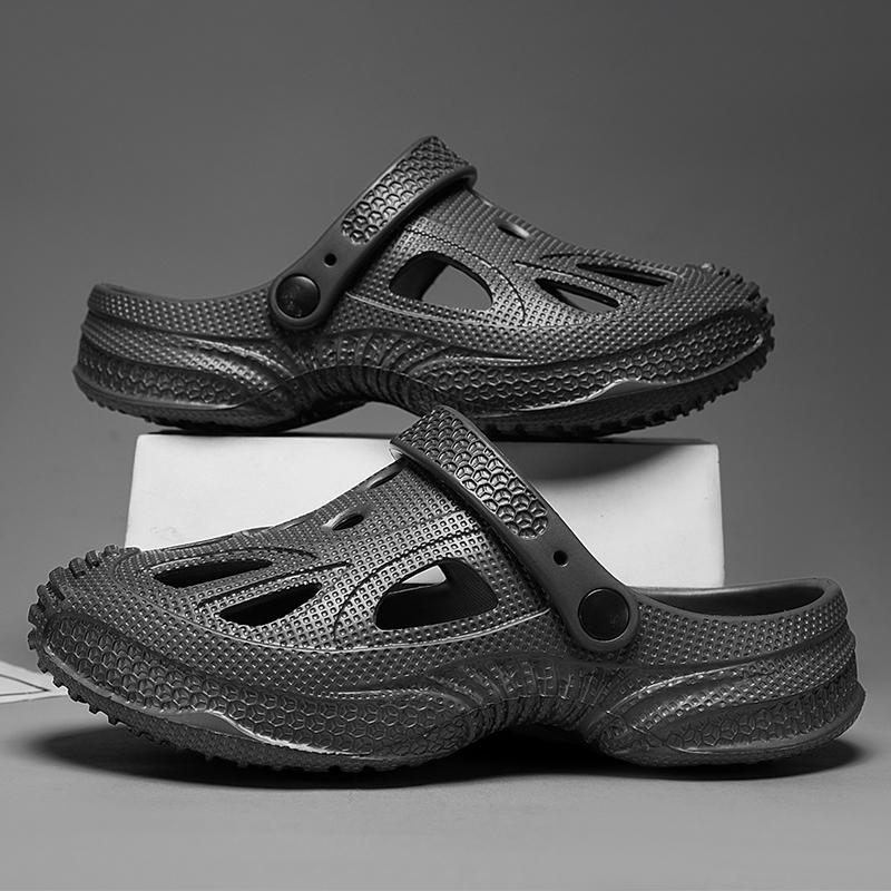 Summer Beach Clogs For Men Outdoor Sandals Men S Breathable Slippers Eva Slides Casual Garden Shoes Male Beach Slippers 38-39