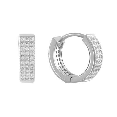 Silver Earrings with Cubic Zirkonia (2081562)