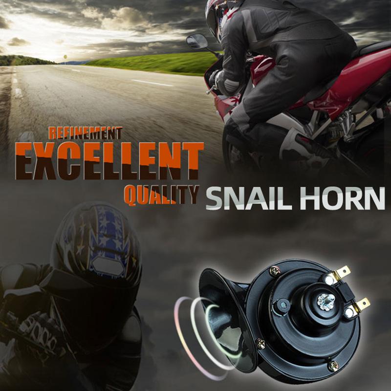 300Db 510Hz Motorcycle Horn Snail Style Horn Speaker 12V Supersound Boat Train Horn Signal Horn Compressor Universal Waterproof