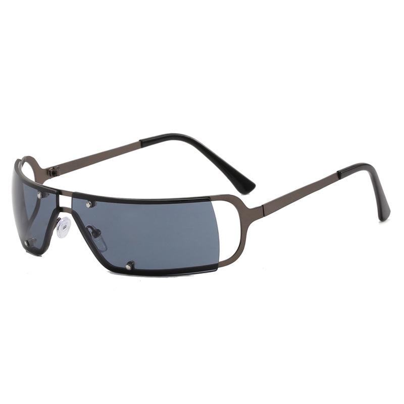 Square Women Sunglasses Vintage Rectangle Lens Female tie sun Glasses Men Retro Oculos Future technology sunglasses Eyewear