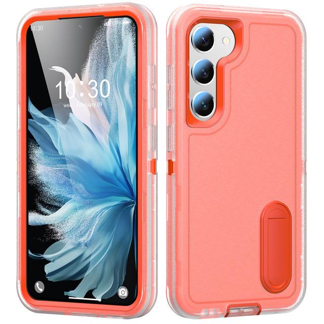 S23 Ultra 5g Stand Holder Drop Protection Armor Case For Samsung Galaxy S23 Ultra 5g S 23 Plus Hybrid Hard Phone Bag Funda