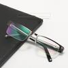 New Reading Glasses High End Business Covered Glasses Resin Read Eyeglasses Metal Half Frame Presbyopia Hyperopia Eyewear +1.0