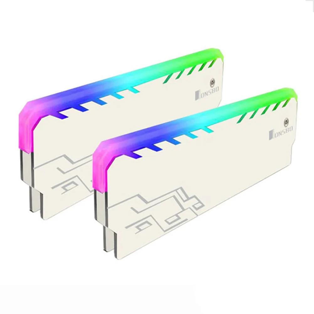 Jonsbo NC-1 RAM Heatsink Cooler RGB 256 Color PC Memory Cooling Vest Heat Sink Radiator For DDR DDR3 DDR4 Desktop PC Ram Memory