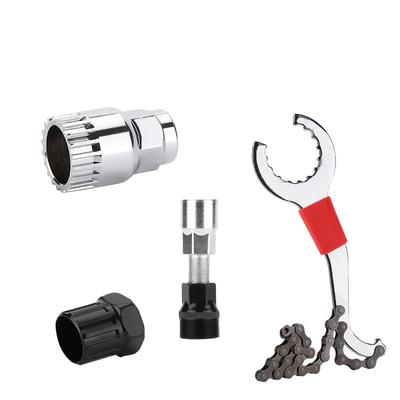 Bicycle Repair Tool Kit for Mountain Bikes Chain Breaker Flywheel Remover Complete Bike Maintenance Set for Road MTB Hybrid Bike