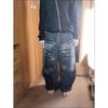 GLYDE Amerikanisch Gewaschen Alt Blitzmuster Vibe Jeans Herren Locker Weites Bein Hosen Jeans Neue Mode