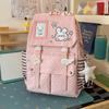 Schoolbag new polka dot drawstring schoolbag female Japanese girl soft girl student backpack lightweight and versatile go out play backpack