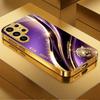 Purple-gold tiger-patterned phone case s26 ultra case s25 ultra case glass for Samsung Galaxy S26 S25 S24 S23 S22 FE Ultra Plus