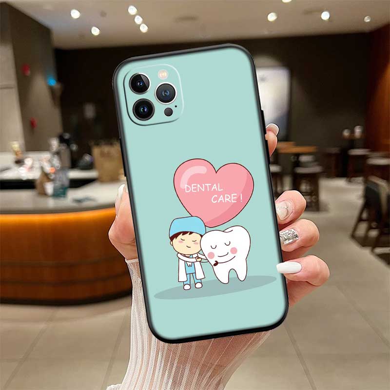 

NH43 Teeth Dentist Tooth Phone Case for OPPO A40 A60 A80 A15 A16 A16K A12 A17 A17K A54 A54S A53 A53S A55 A56 A57 A98 F23 OPPO A54 4G