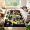 Cristiano Ronaldo Teppich Büroteppich Perfekt für Spielzimmer Balkon Küche Eingangsbereich Rutschfester Teppich Anime Bürodekoration Am besten für Weihnachten