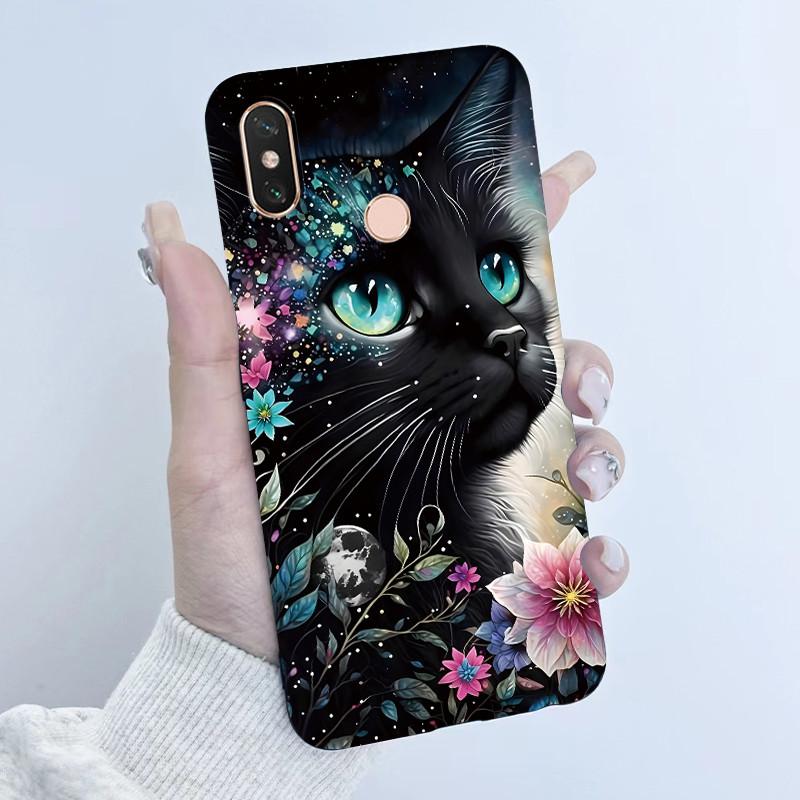 For Xiaomi Mi Max 3 Case Back Cover New design Butterfly Flower Girl Painted Candy Color Soft Silicone Shells For Mi Max3 Capa