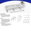 H7BD 000-12603-001 Transducer Transom Mount Bracket Compatible for StructureScan 3D TotalScan Yacht Marine Fishing Shockproof