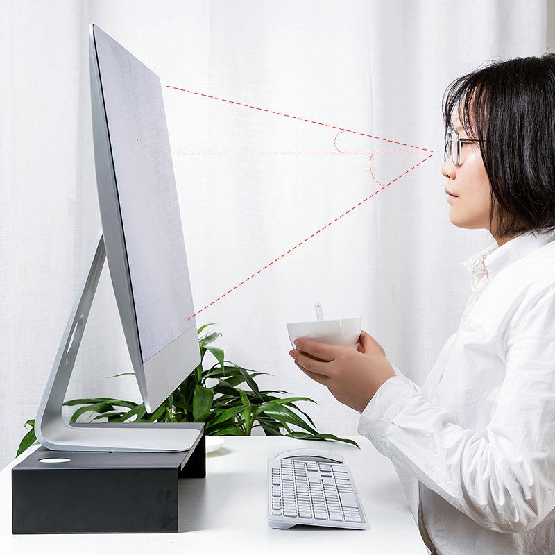 Support de moniteur d'ordinateur en métal avec support de levage pour écran PC, organisateur de rangement pour bureau, claviers, imprimante pour le bureau