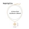 Hot selling fashionable alloy moon pendant, niche and versatile, sun set diamond necklace, star necklace accessories