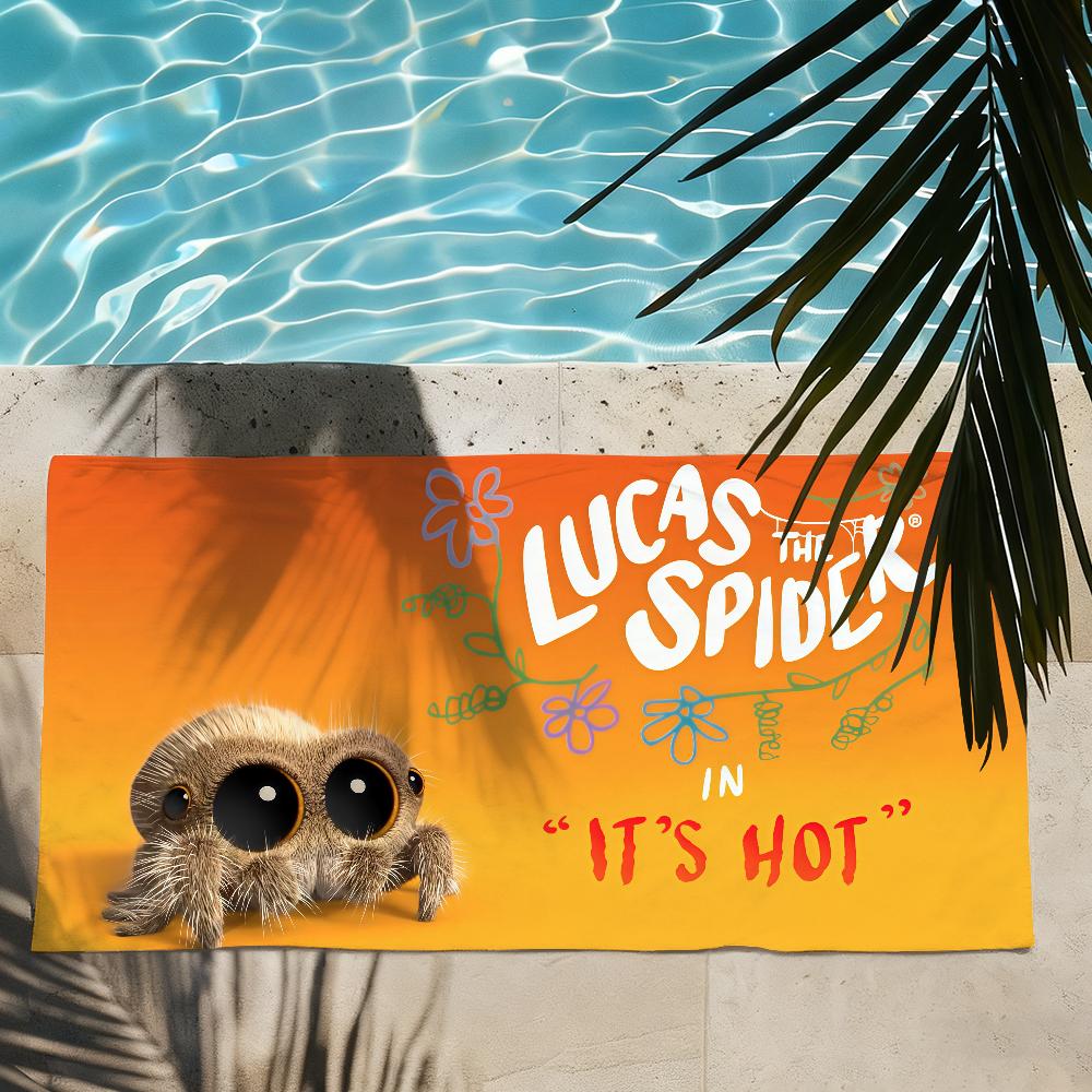 Cartoon L-Lucas die S-Spinne Handtuch Schnelltrocknende Strandhandtücher Sind Geeignet Für Schwimmbäder Camping Yoga Und Das Fitnessstudio