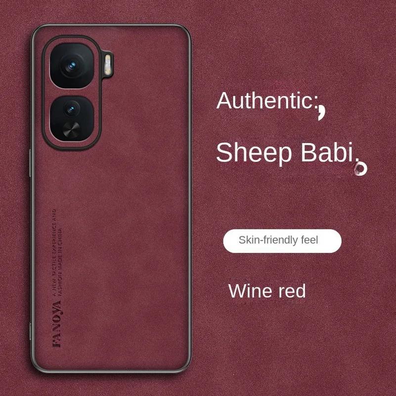 Etui skórzane Skinsheep do IQOO Neo 10 Pro NEO10 9 Pro matowe silikonowe etui ochronne na aparat do Vivo Iqoo 13 Pro 12pro Z9 Turbo Plus