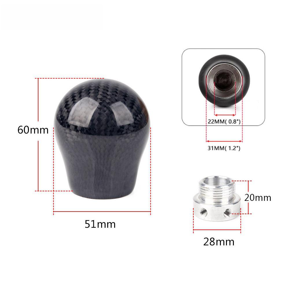 

Carbon Fiber Gear Shift Knob for Cruze, Fuyidi, Baojun Yuedong, Carnival with Reverse Gear Lift чорний