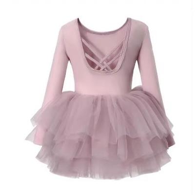 Baby Mädchen Prinzessin Tutu Kleid Langarm Säugling Kleinkind Puffiges Ballettkleid Aufführungskostüm Hochzeitsfeier Tanzkleid